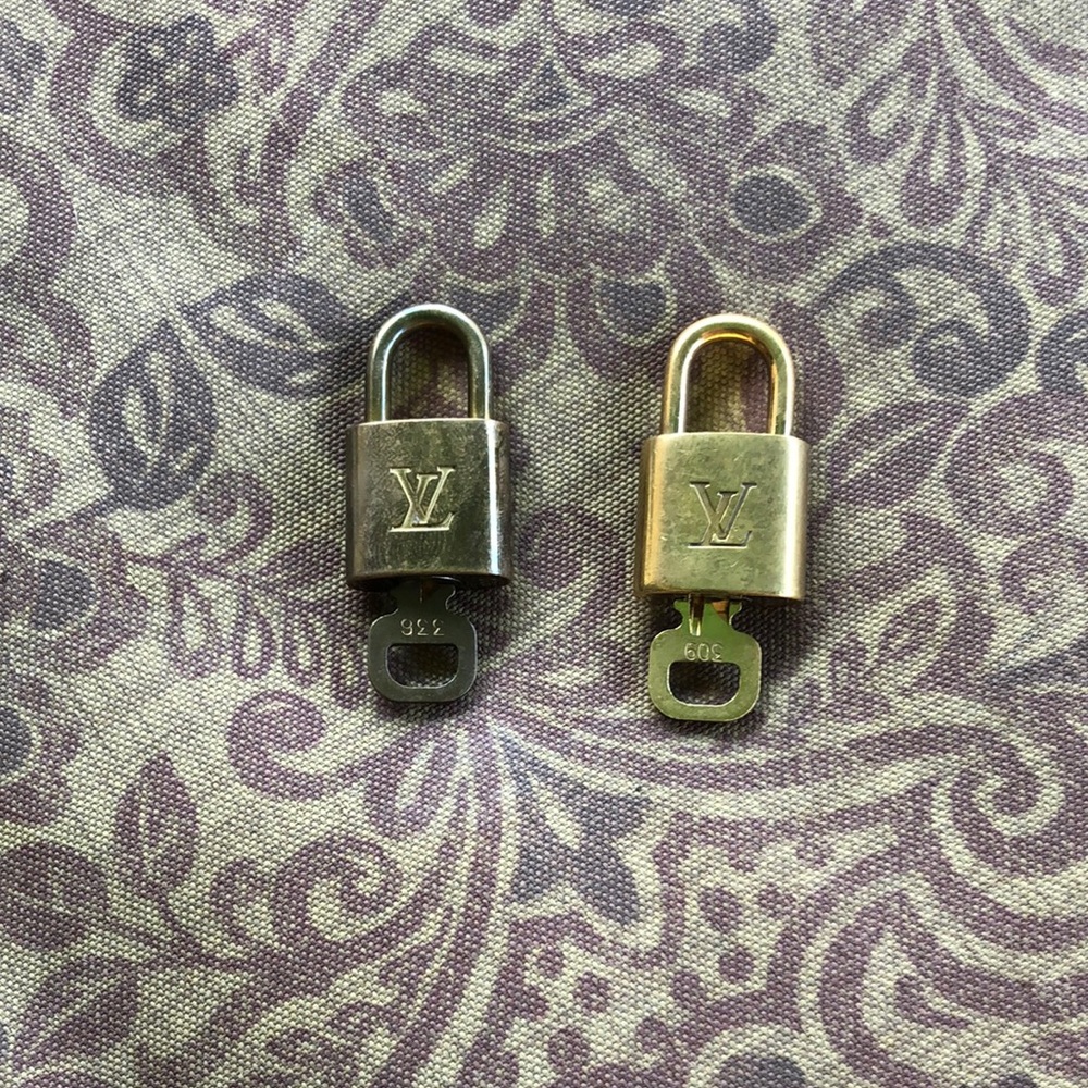 Louis Vuitton Gold and Silver Padlock Set